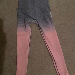 Gymshark Ombré Grey/Pink Leggings size S